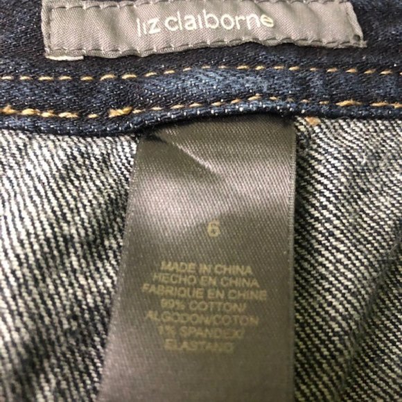 Liz Claiborne Women Skirt Denim Size 6 Blue - Picture 4 of 5